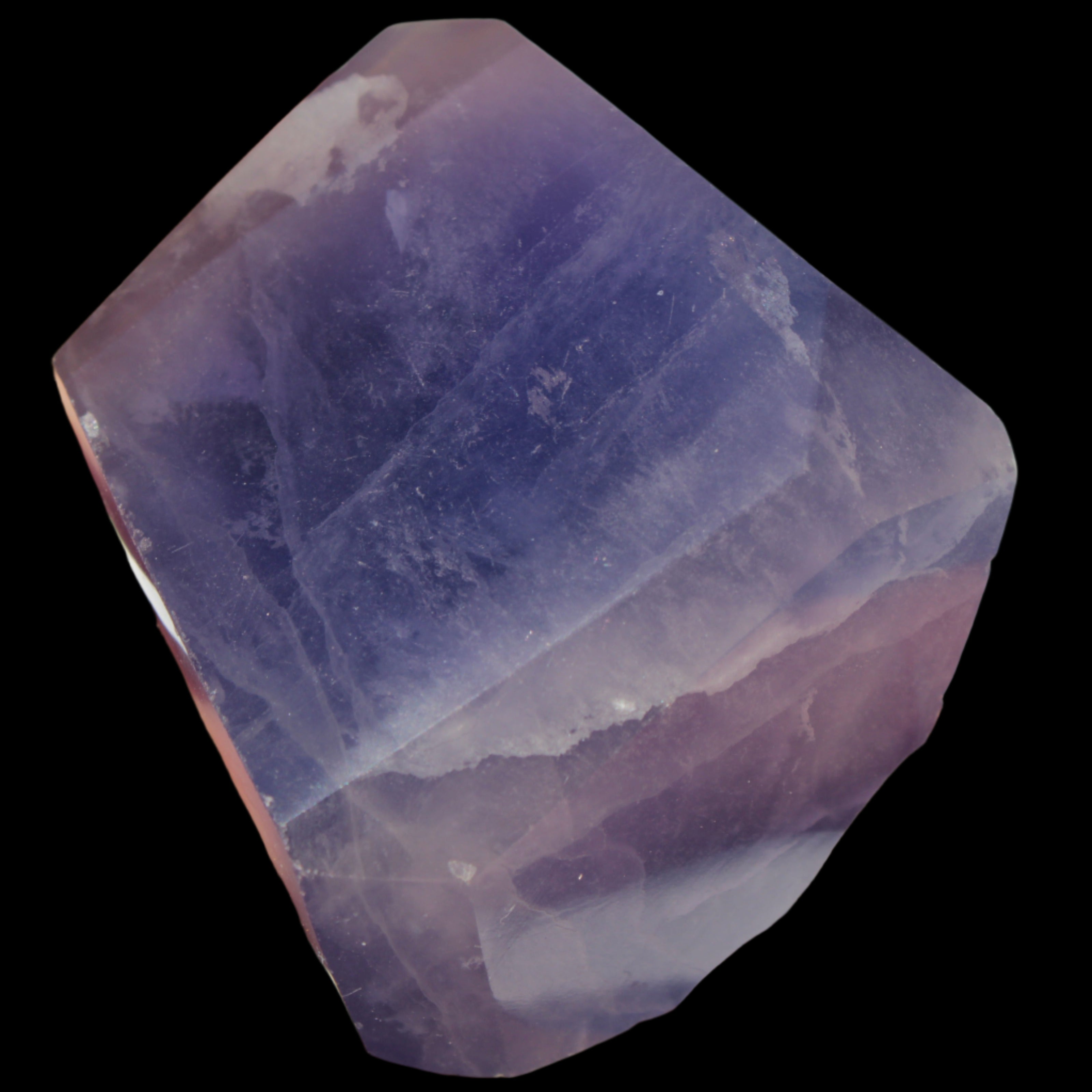 Purple Fluorite polygon 201g in sunlight - Rocks and Things Store
