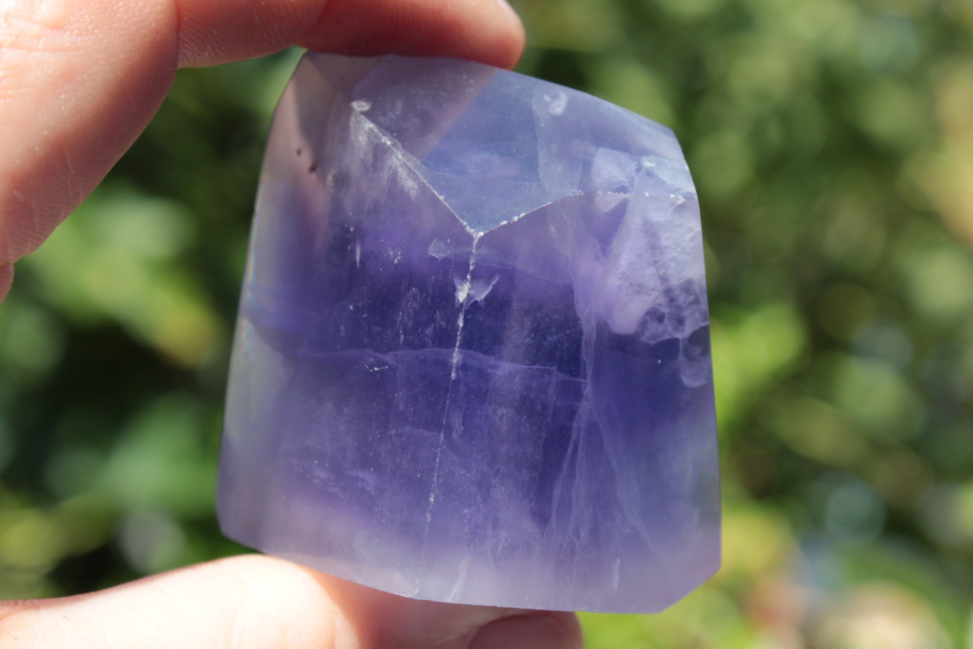 Purple Fluorite polygon 201g Rocks and Things