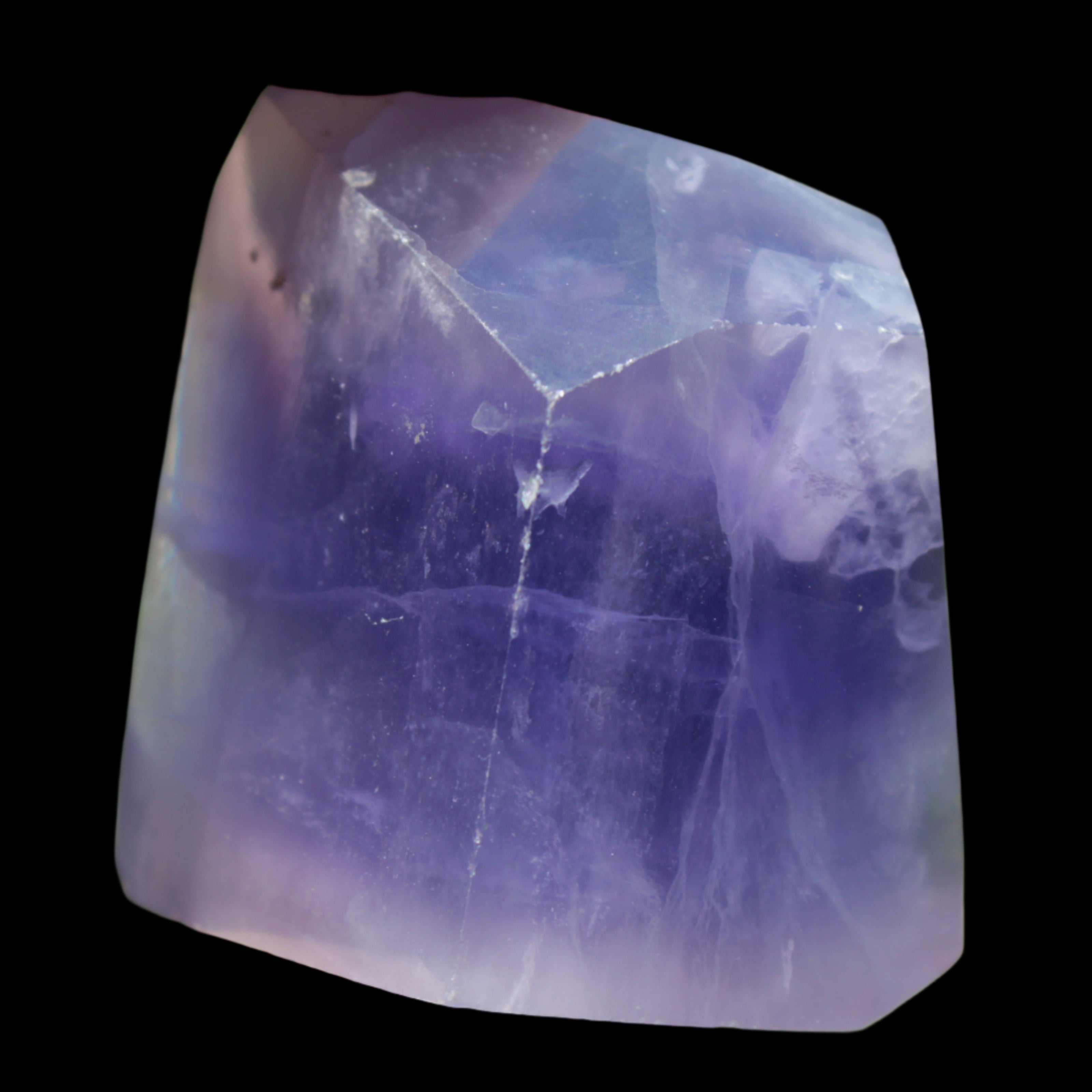 Purple Fluorite polygon 201g in sunlight - Rocks and Things Store