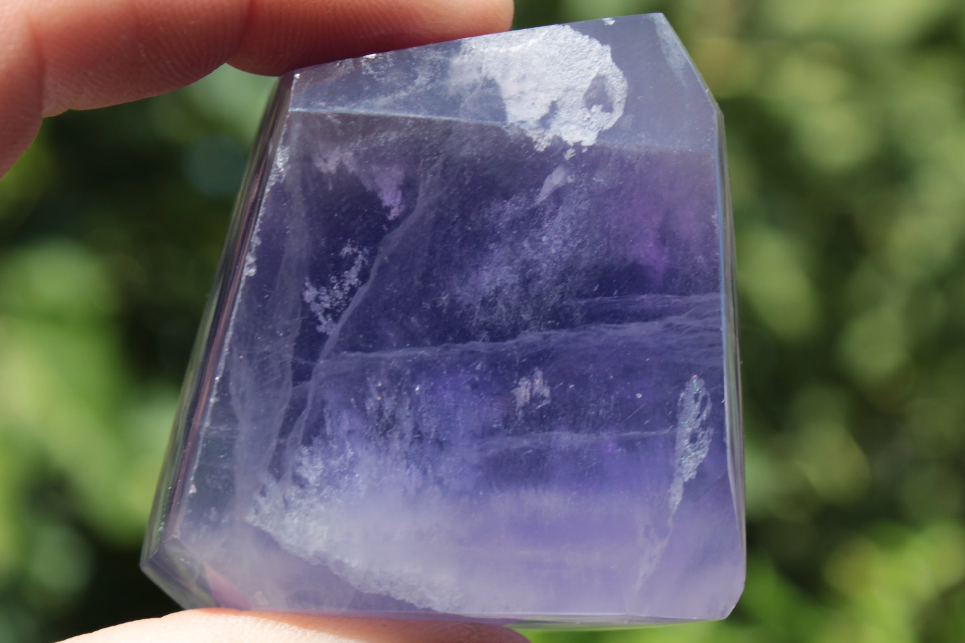 Purple Fluorite polygon 201g Rocks and Things