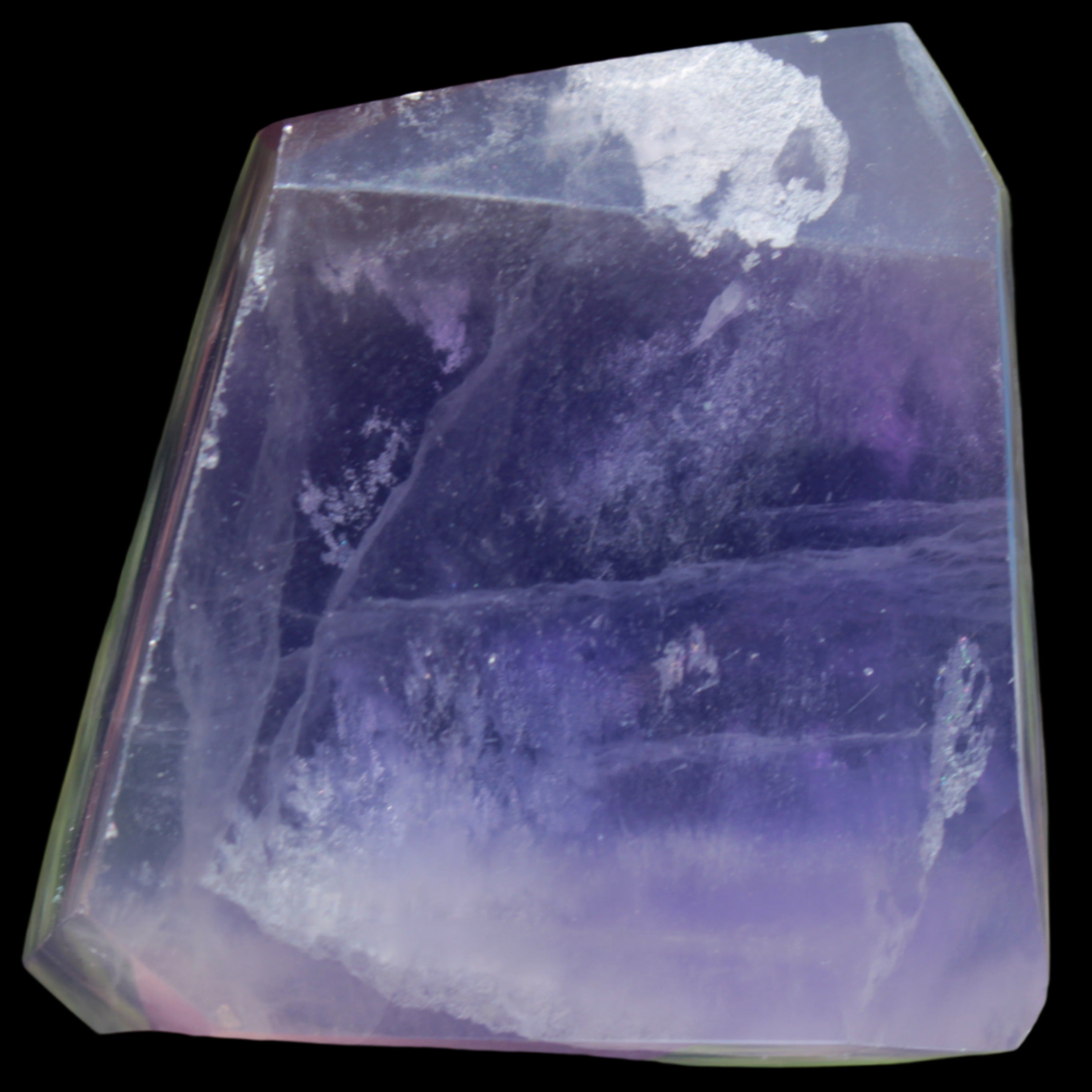 Purple Fluorite polygon 201g in sunlight - Rocks and Things Store