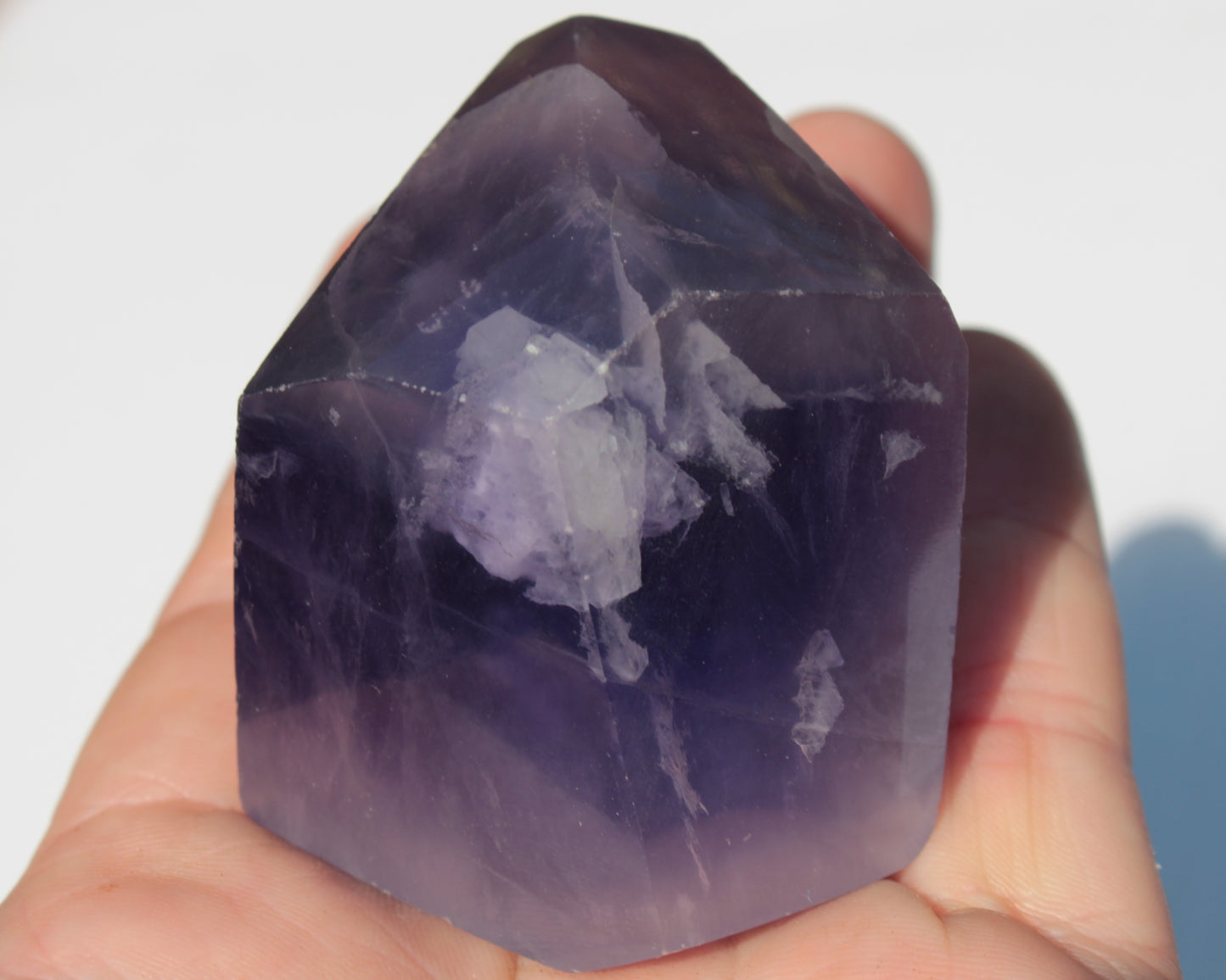 Purple Fluorite polygon 201g Rocks and Things