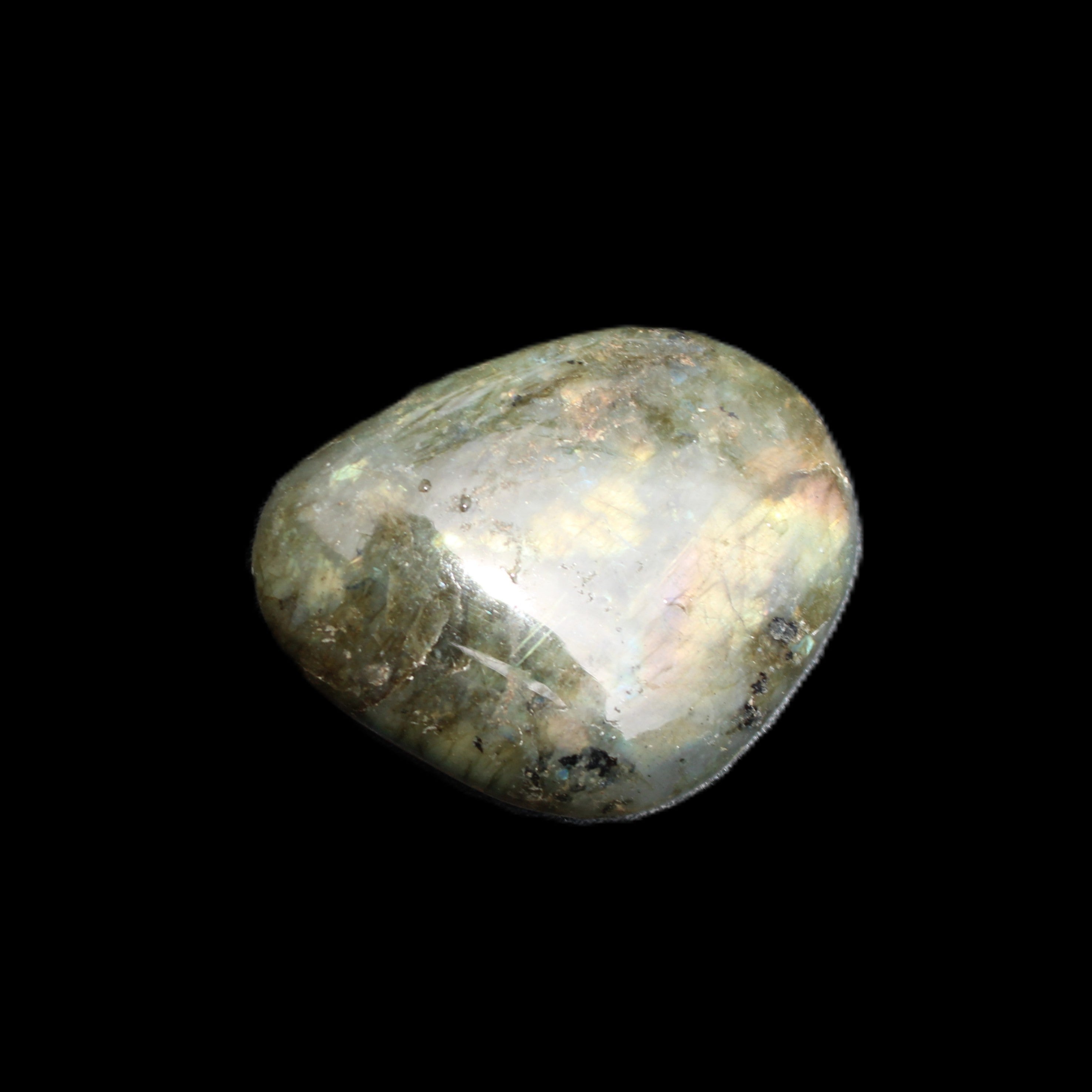 Labradorite palmstone 34g in sunlight - Rocks and Things Store