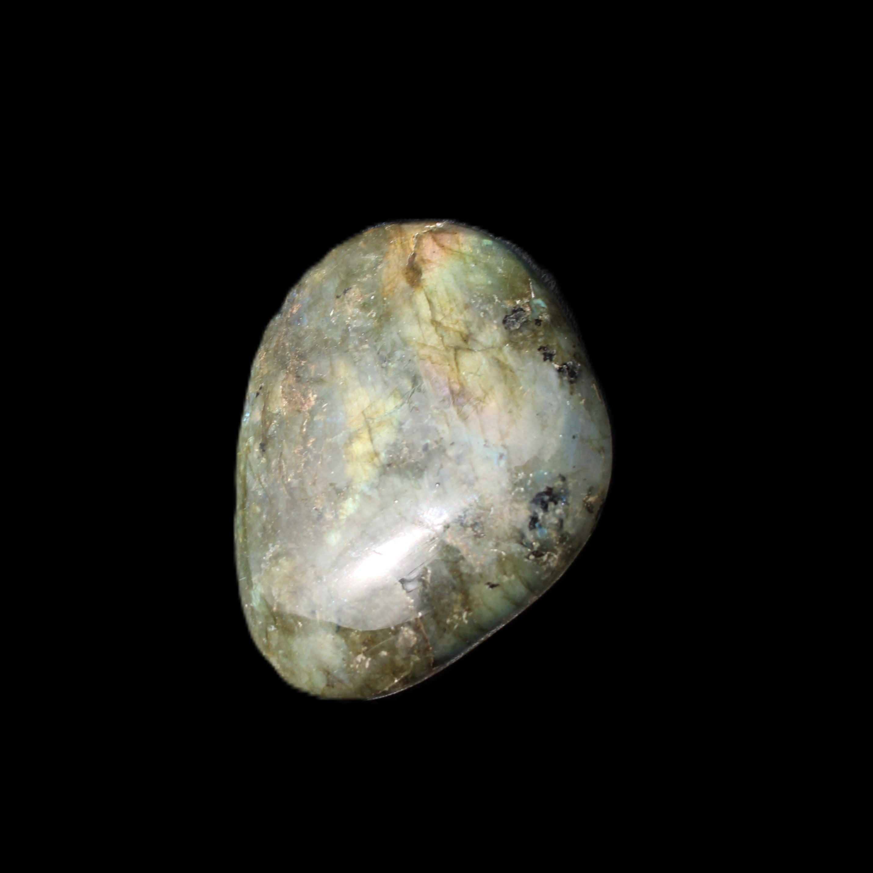 Labradorite palmstone 34g in sunlight - Rocks and Things Store