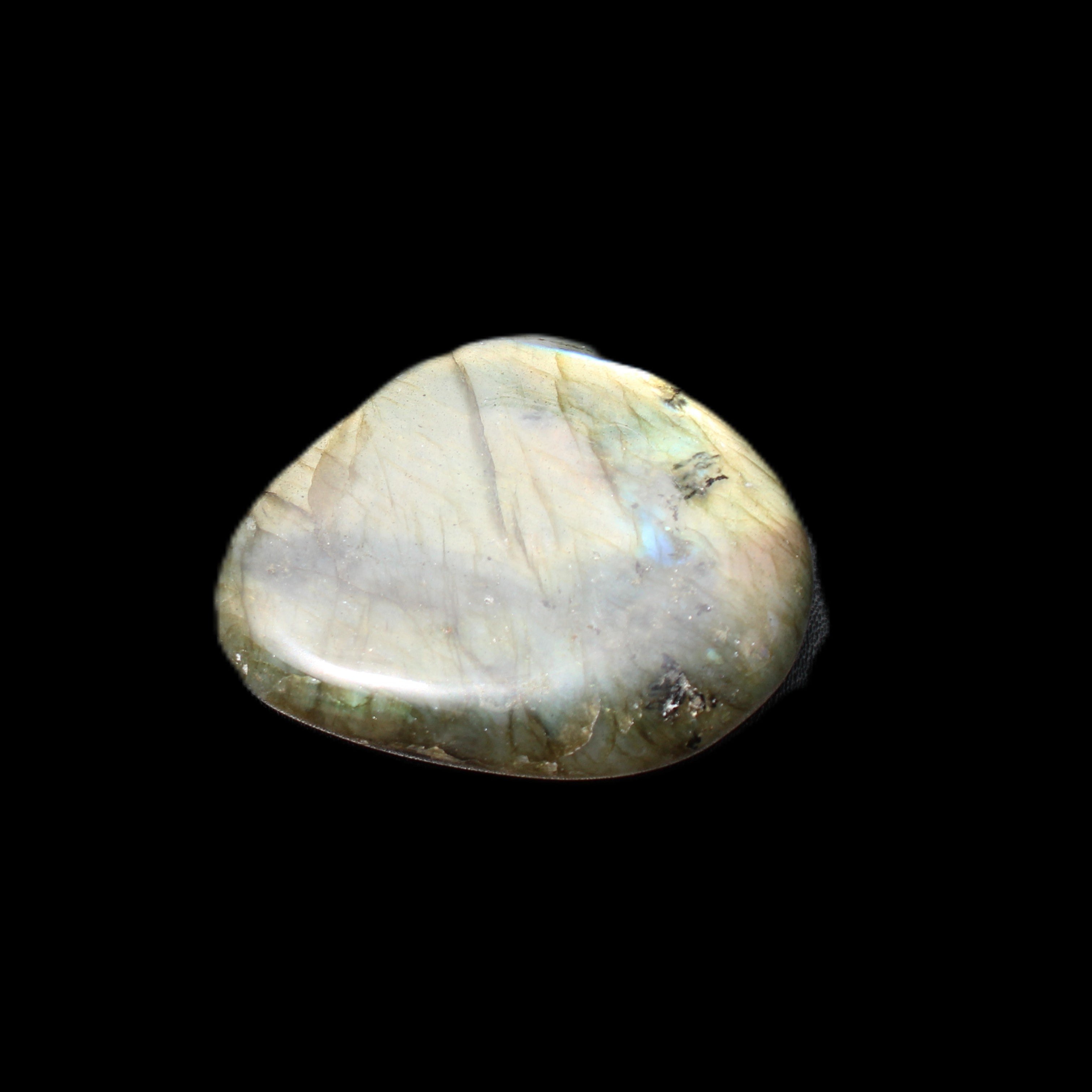 Labradorite palmstone 34g in sunlight - Rocks and Things Store