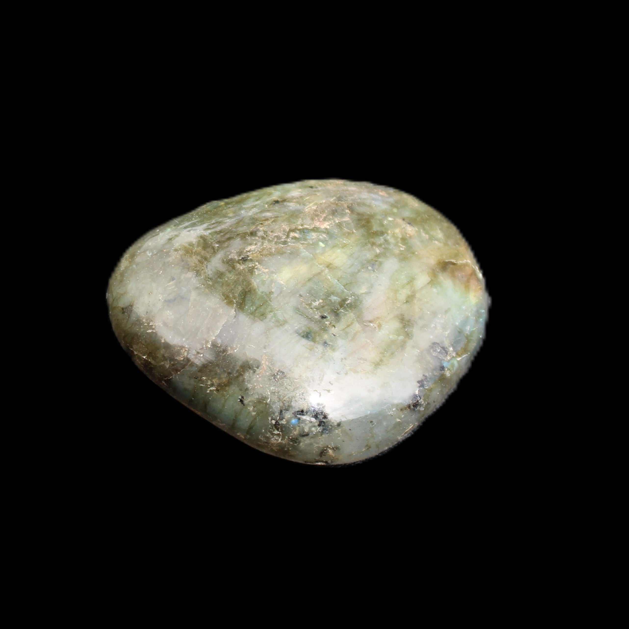 Labradorite palmstone 34g in sunlight - Rocks and Things Store