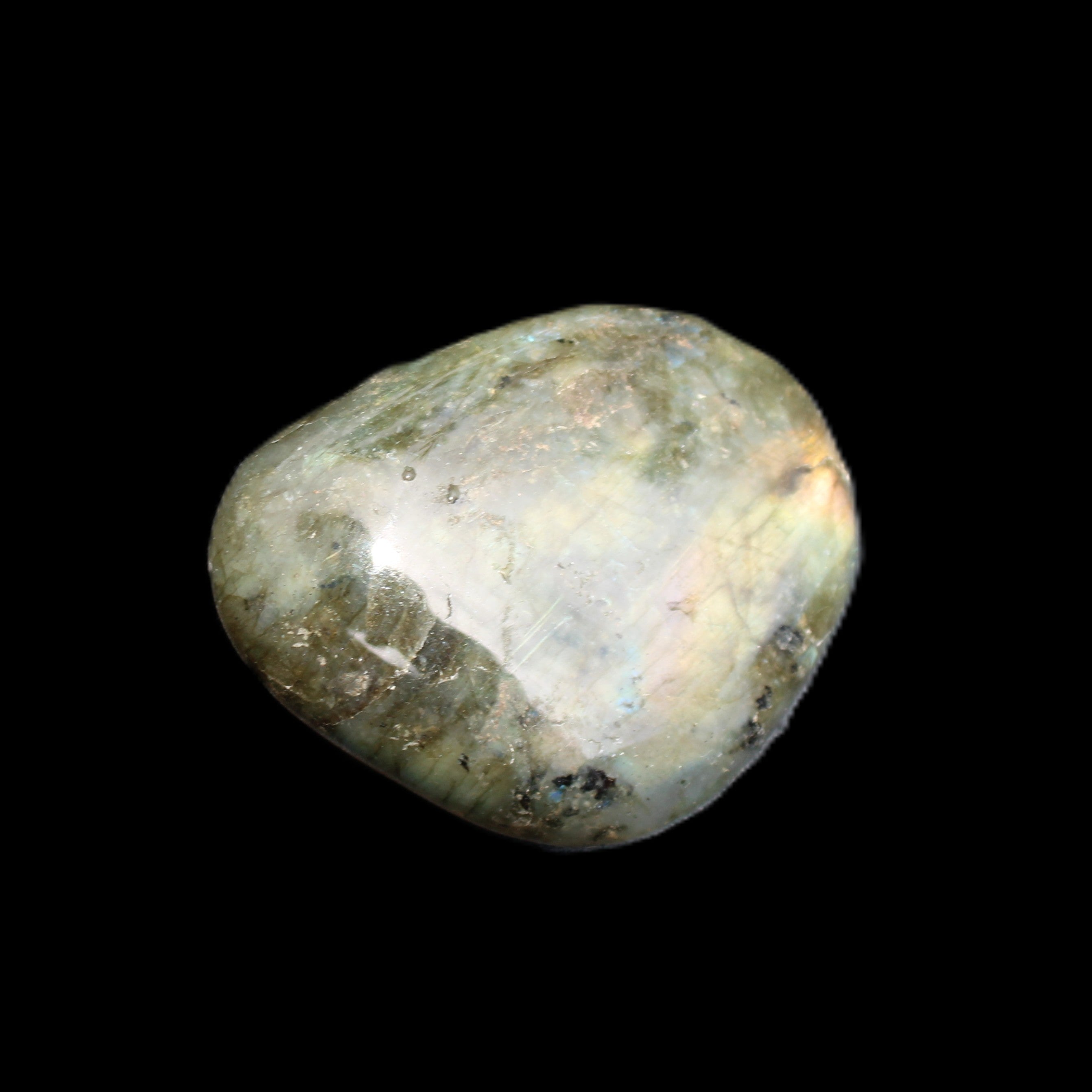 Labradorite palmstone 34g in sunlight - Rocks and Things Store