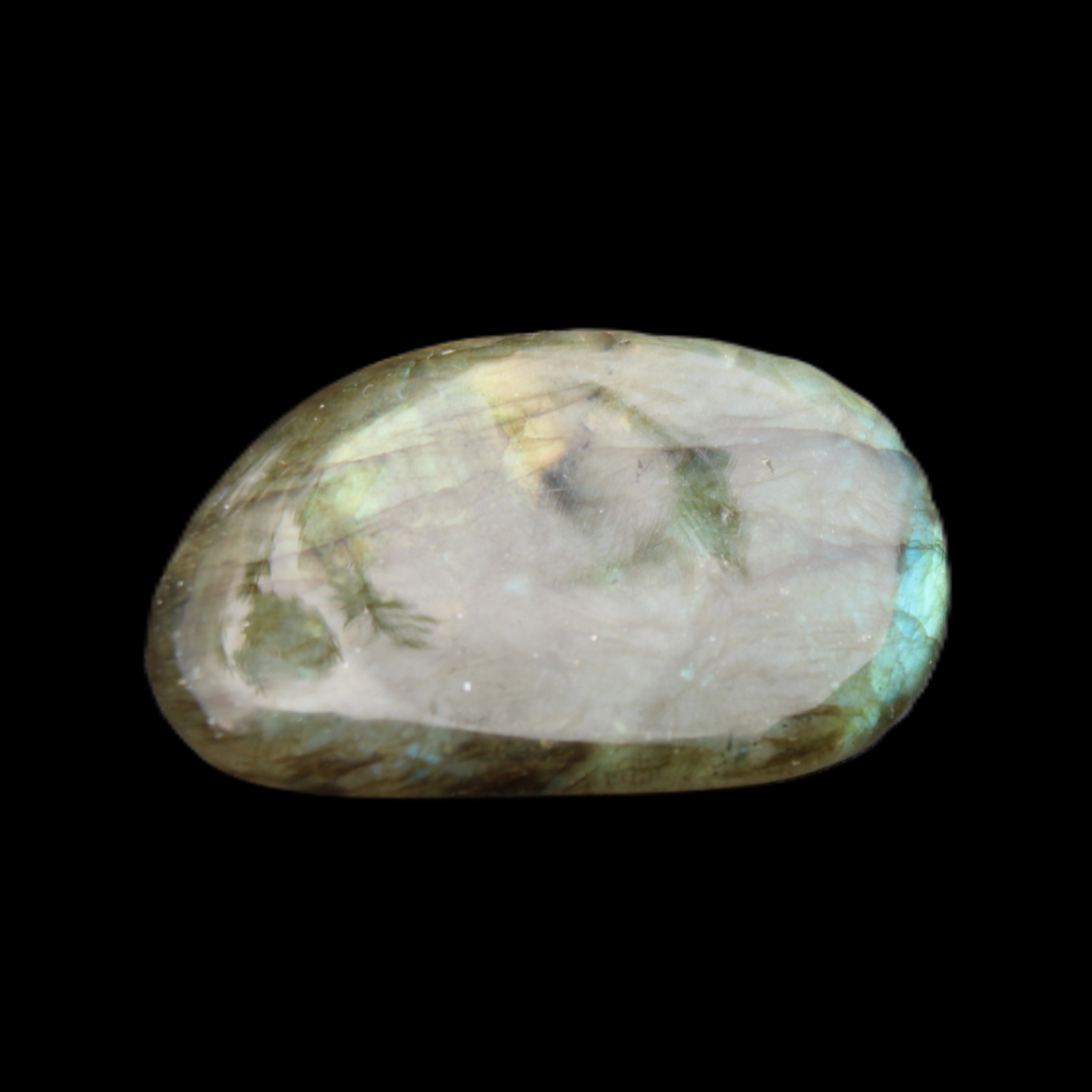 Labradorite palmstone 28g in sunlight - Rocks and Things Store