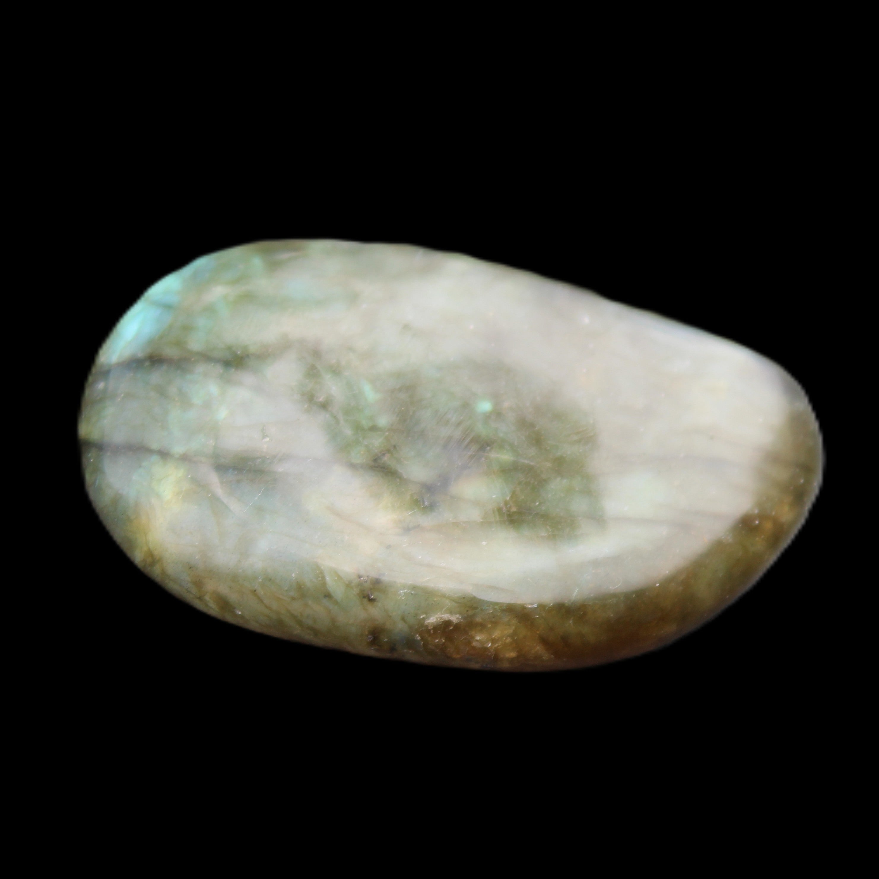 Labradorite palmstone 28g in sunlight - Rocks and Things Store