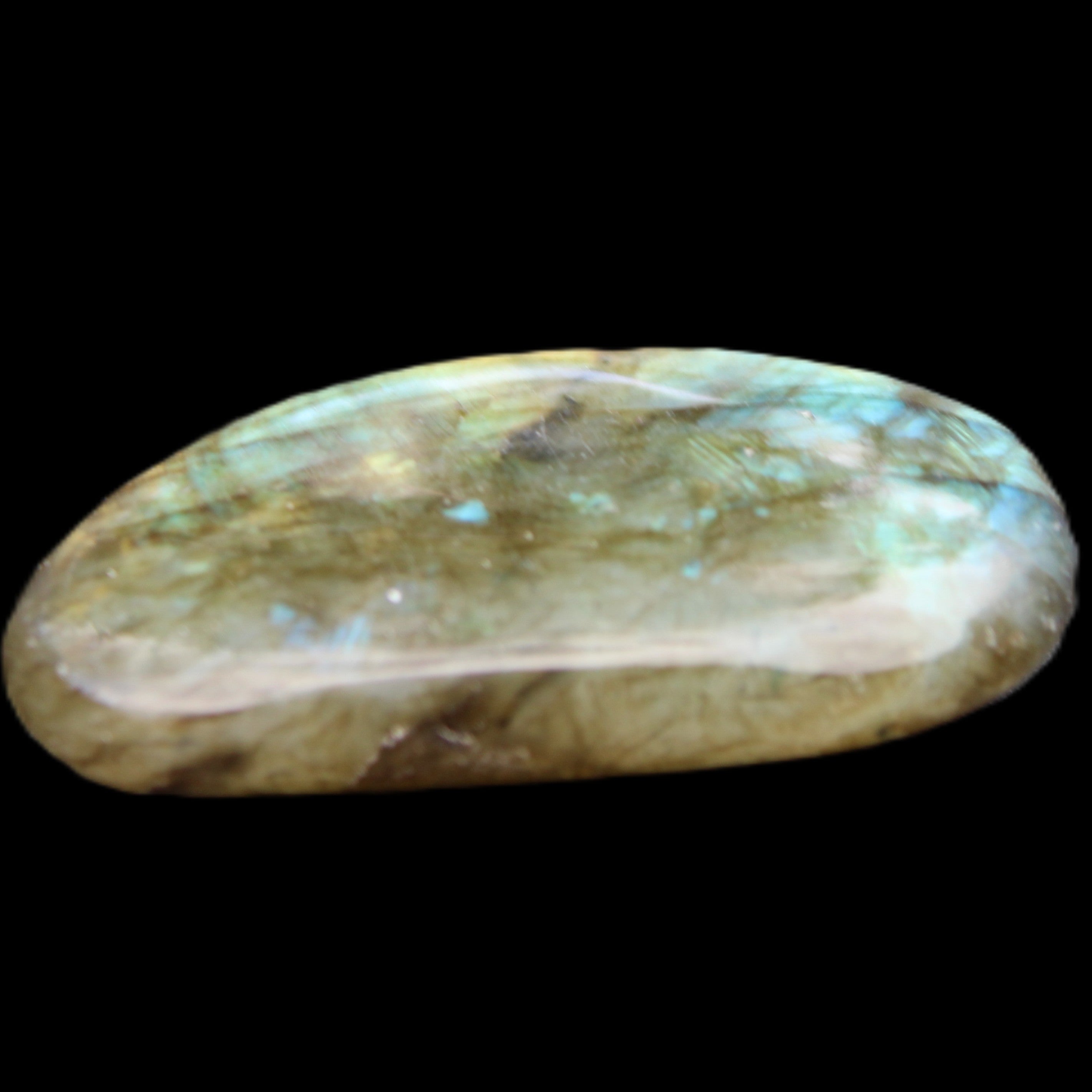 Labradorite palmstone 28g in sunlight - Rocks and Things Store