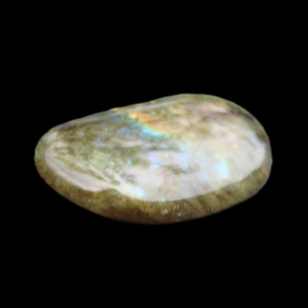 Labradorite palmstone 28g in sunlight - Rocks and Things Store