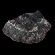 Dark Violet and Rainbow Fluorite geode section 55.9g in sunlight - Rocks and Things Store