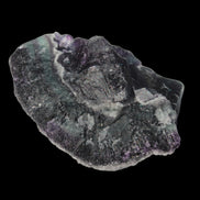 Dark Violet and Rainbow Fluorite geode section 55.9g in sunlight - Rocks and Things Store