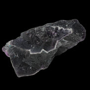 Dark Violet and Rainbow Fluorite geode section 55.9g in sunlight - Rocks and Things Store