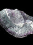Dark Violet and Rainbow Fluorite geode section 55.9g in sunlight - Rocks and Things Store