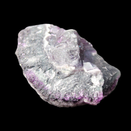 Dark Violet and Rainbow Fluorite geode section 55.9g in sunlight - Rocks and Things Store