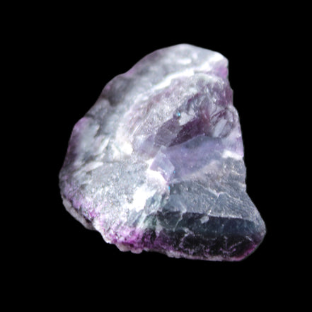 Dark Violet and Rainbow Fluorite geode section 55.9g in sunlight - Rocks and Things Store