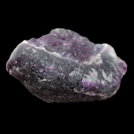 Dark Violet and Rainbow Fluorite geode section 55.9g in sunlight - Rocks and Things Store