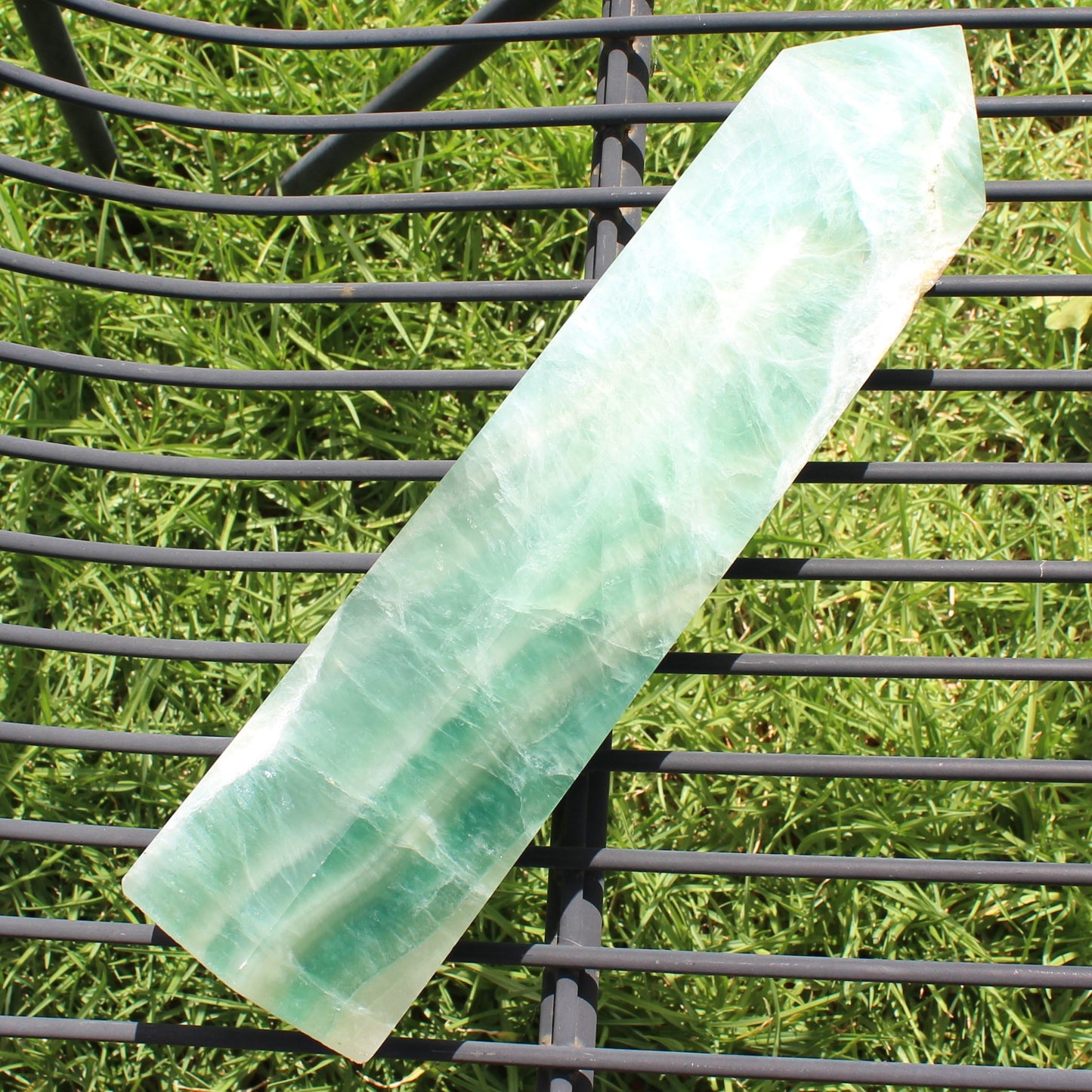 Green Fluorite obelisk 4225g