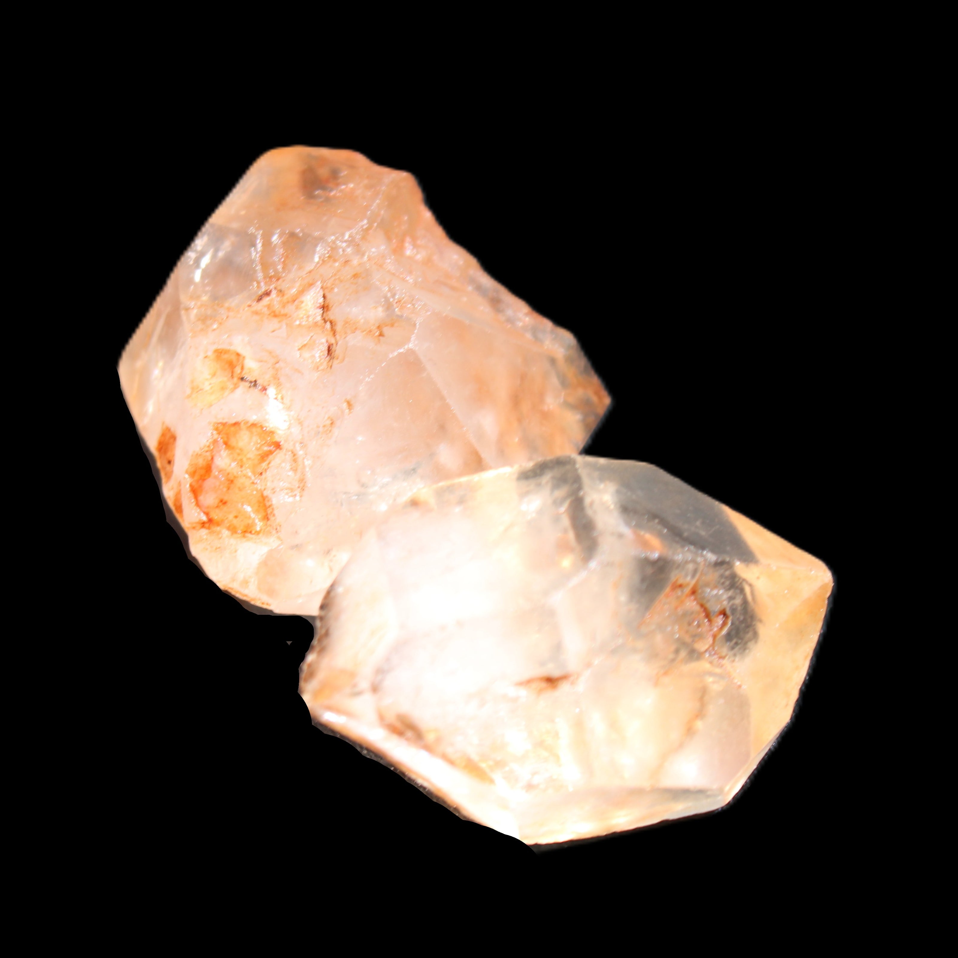 Fenster skeletal Enhydro 1/2 crystals with oil 18-20g in sunlight - Rocks and Things Store