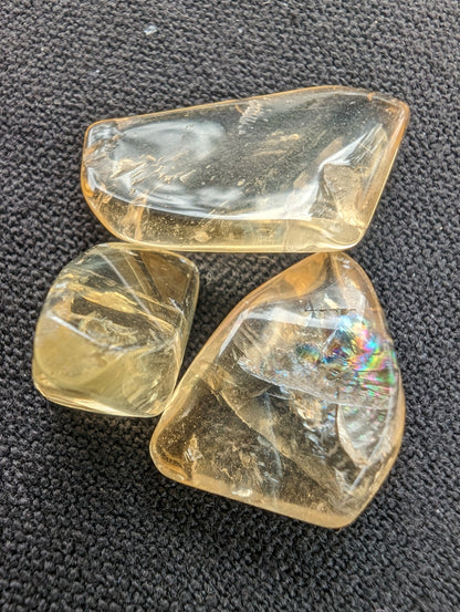 Citrine 2/3 high-quality polished crystals 5g
