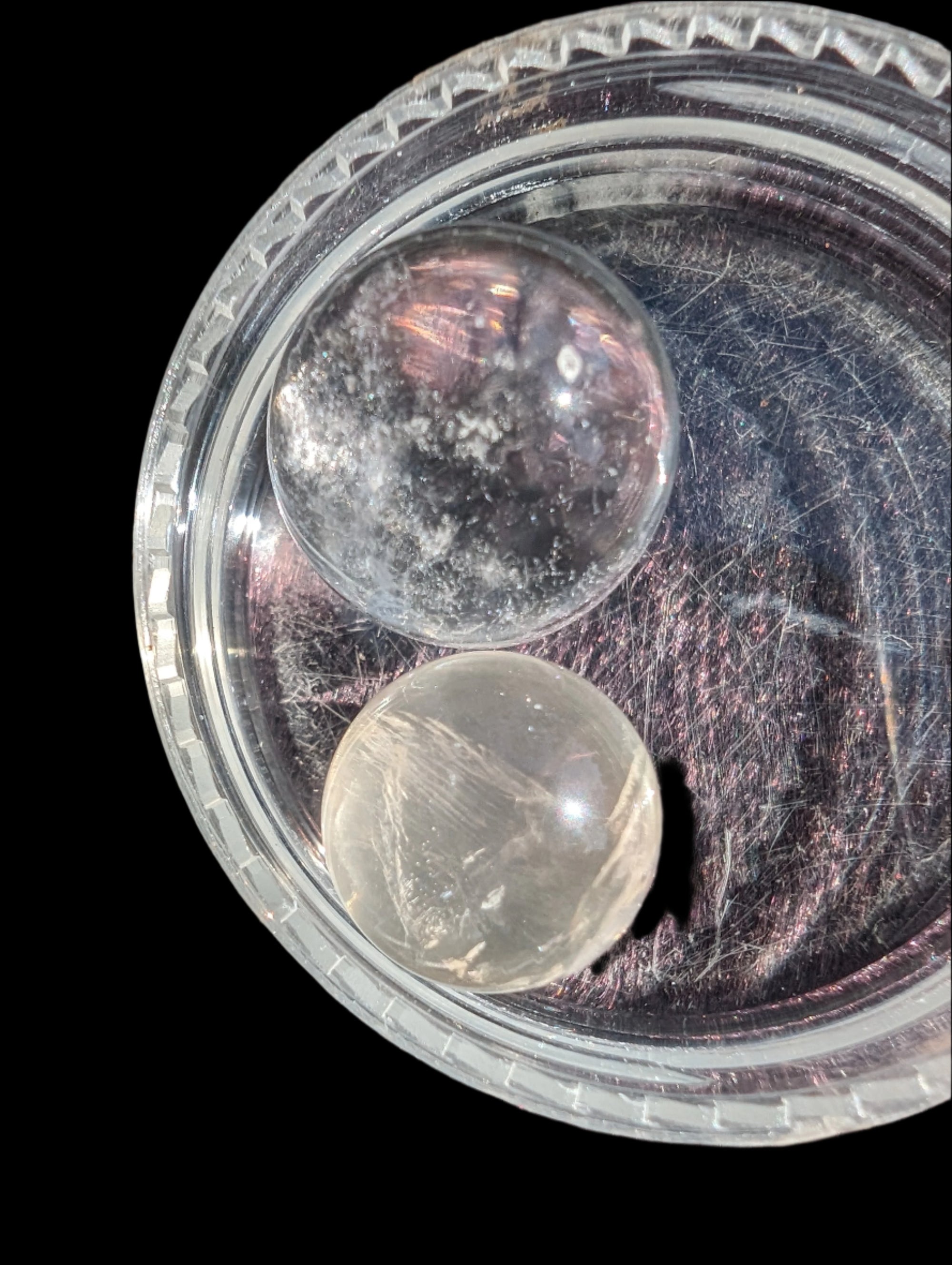 Amethyst and Citrine tiny spheres 7-9g - Rocks and Things Store