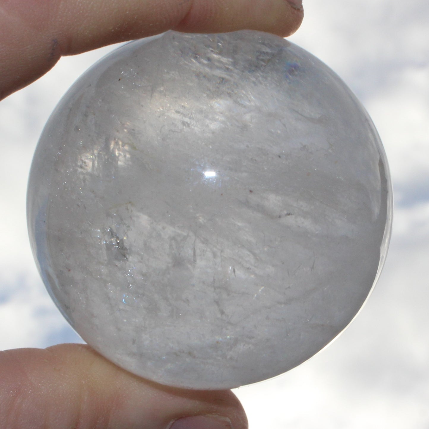 Clear Quartz sphere 54mm 224g