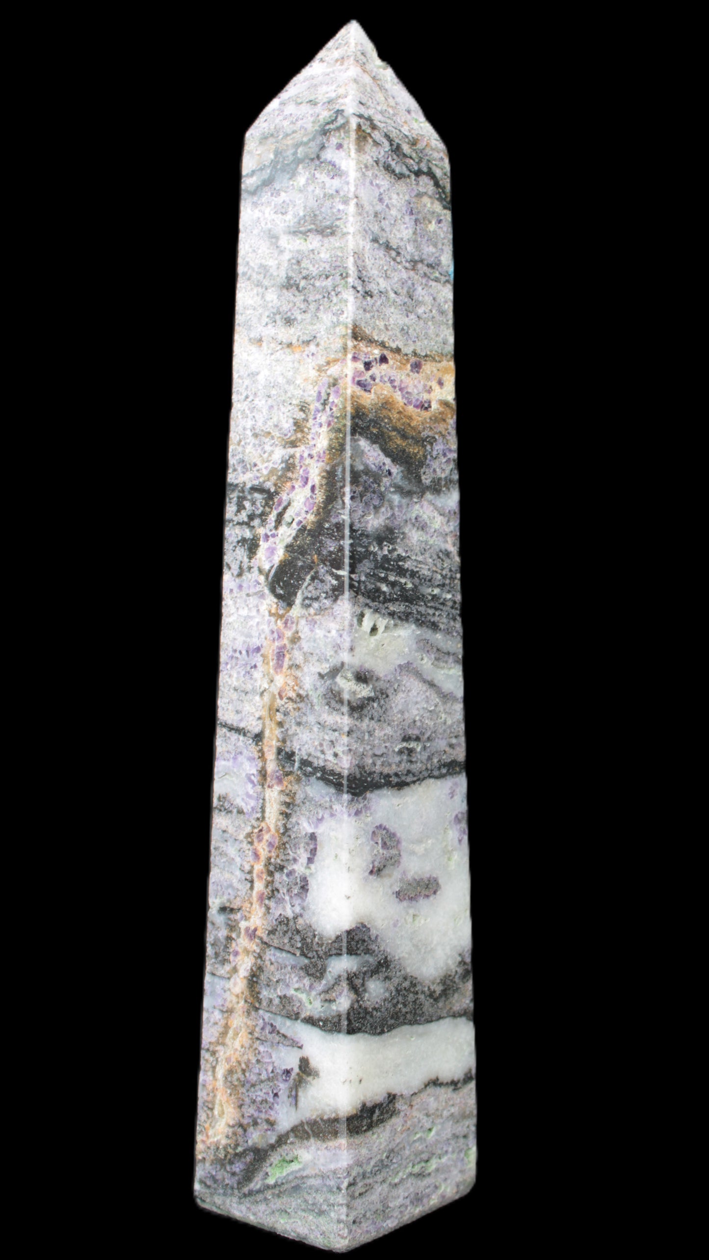 Purple Fluorite obelisk 515g Rocks and Things