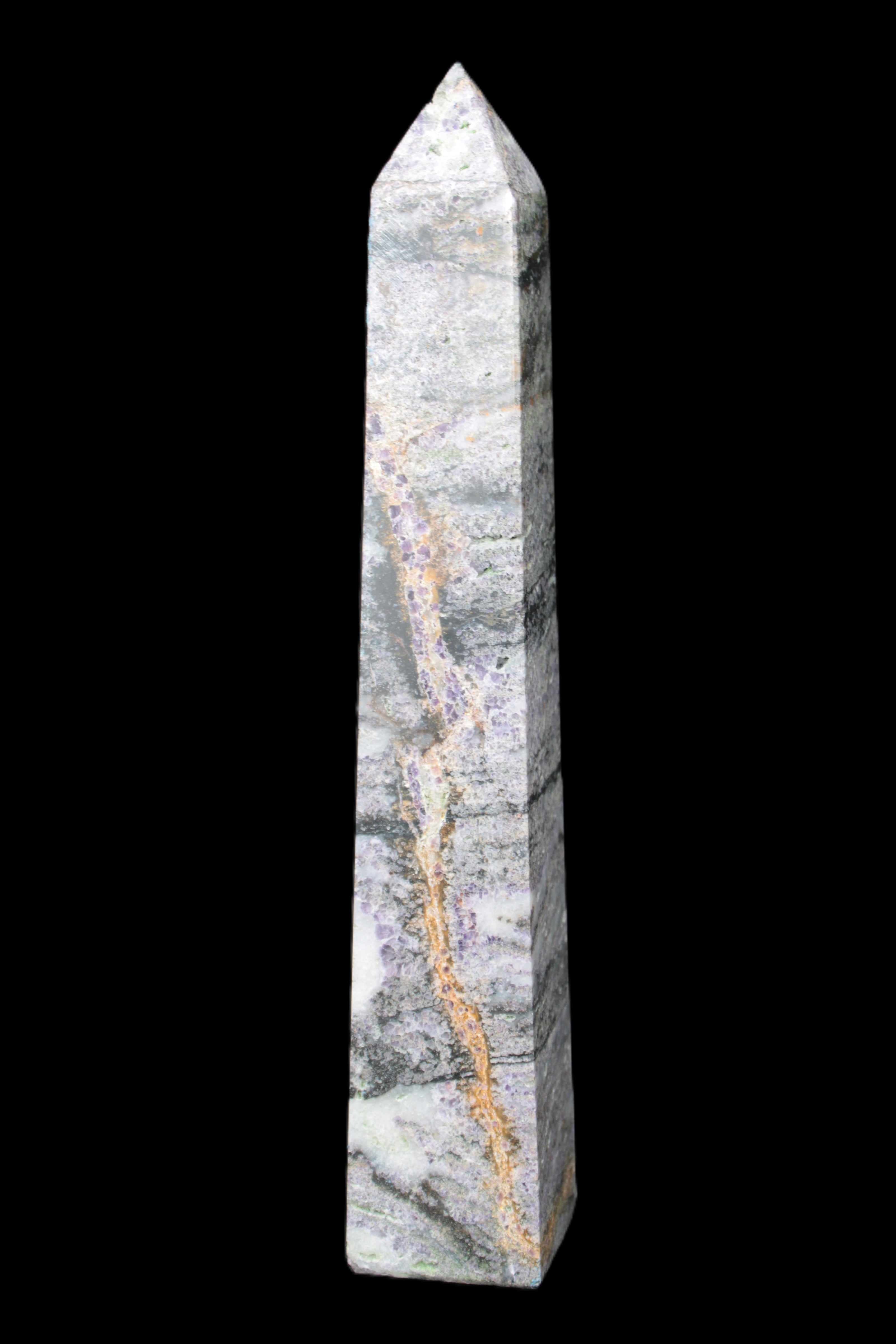 Purple Fluorite obelisk 515g Rocks and Things