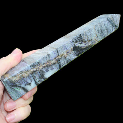 Purple Fluorite obelisk 515g Rocks and Things