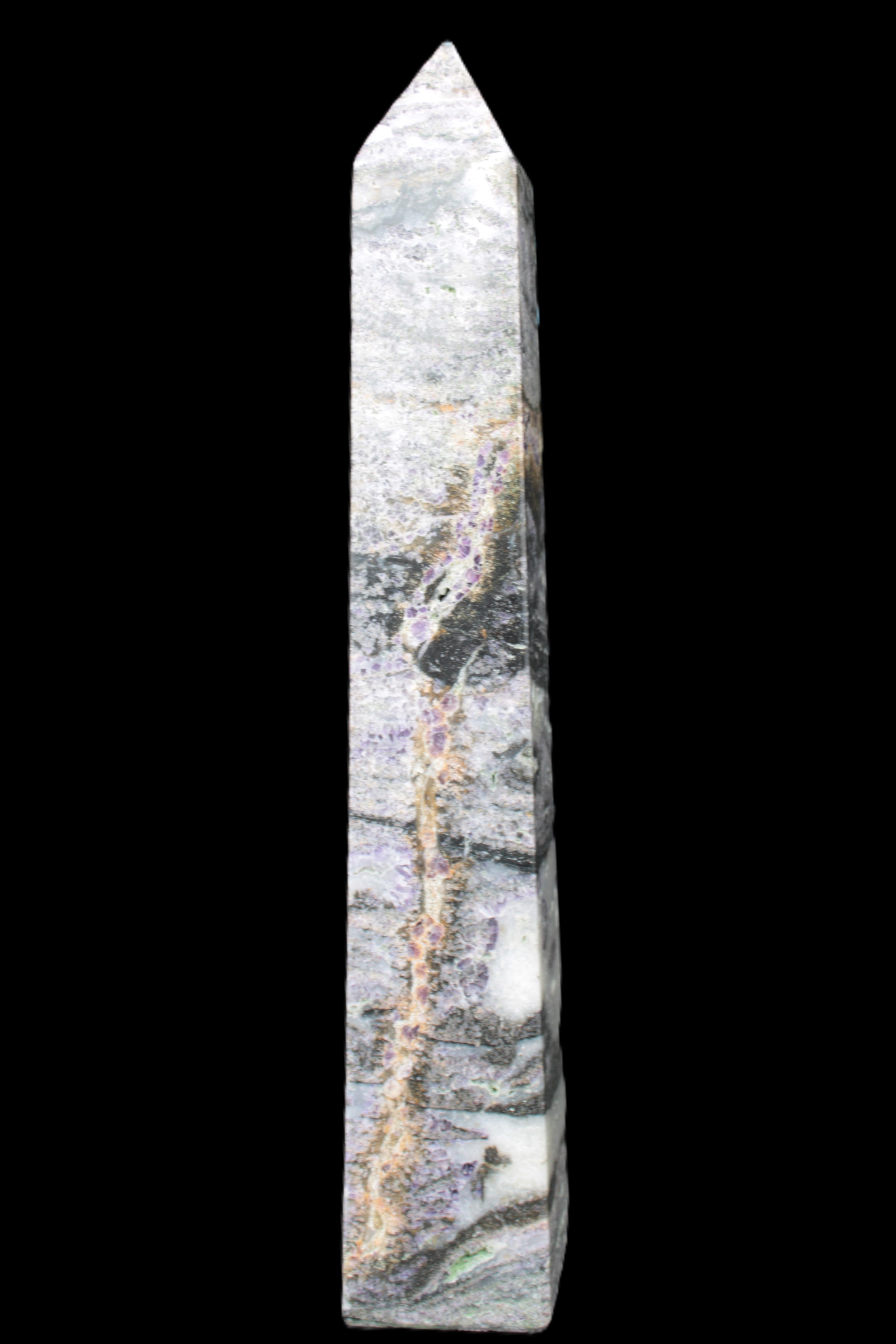 Purple Fluorite obelisk 515g Rocks and Things