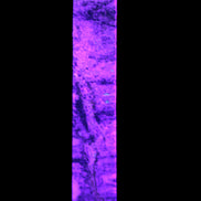 Purple Fluorite obelisk 515g in UV light