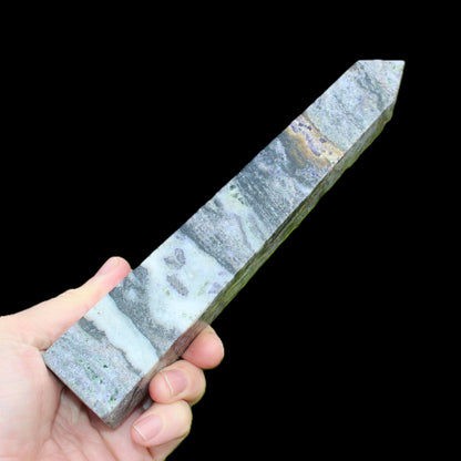 Purple Fluorite obelisk 515g Rocks and Things