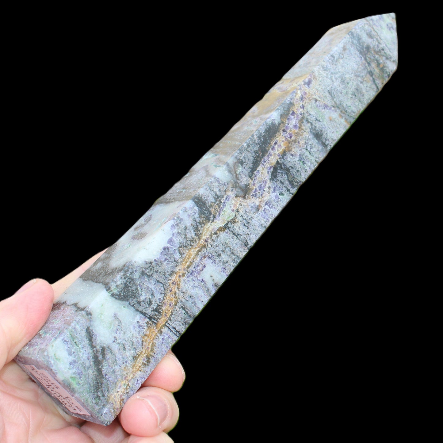 Purple Fluorite obelisk 515g Rocks and Things