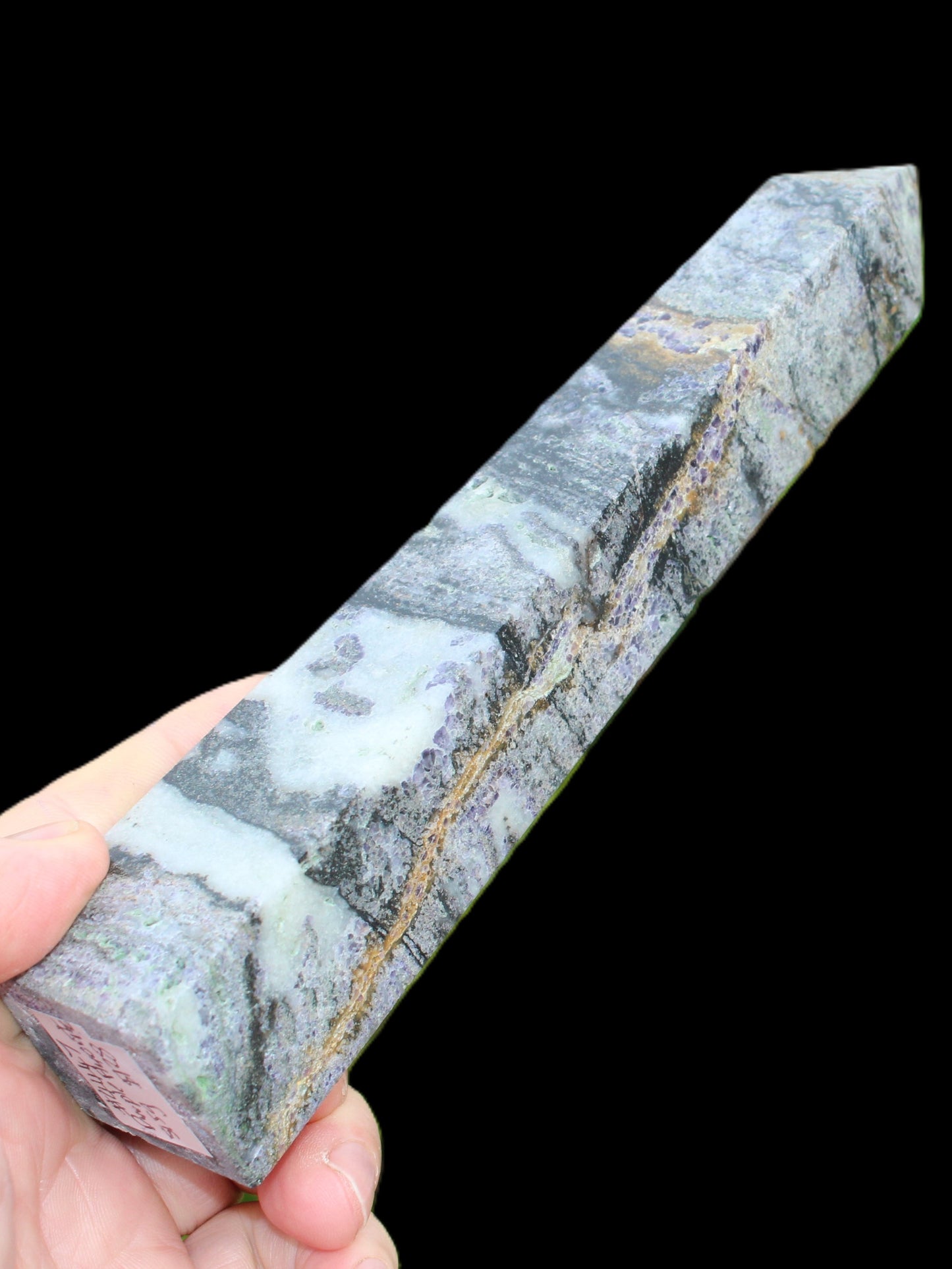 Purple Fluorite obelisk 515g Rocks and Things