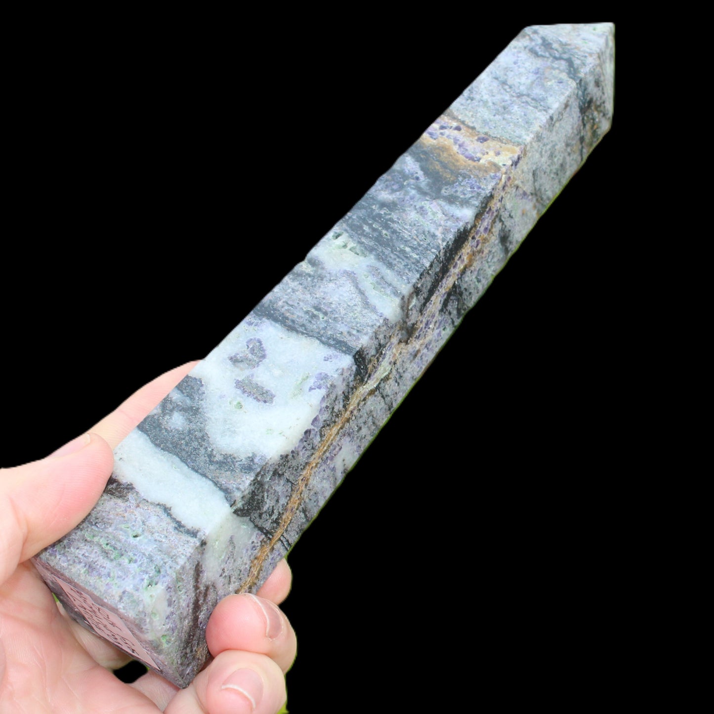 Purple Fluorite obelisk 515g Rocks and Things