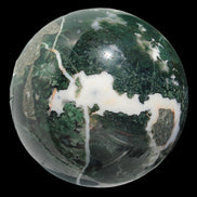 Moss Agate sphere 917g - Rocks and Things Store