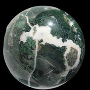 Moss Agate sphere 917g - Rocks and Things Store
