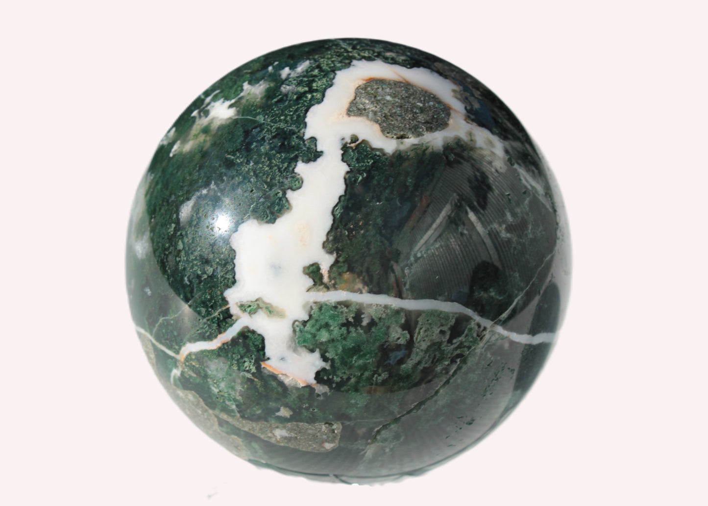 Moss Agate sphere 917g