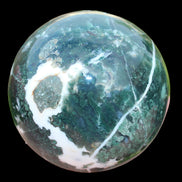 Moss Agate sphere 917g - Rocks and Things Store