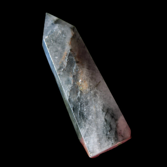 Black hair ghost Quartz wand 39g - Rocks and Things Store