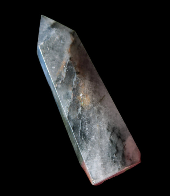 Black hair ghost Quartz wand 39g - Rocks and Things Store