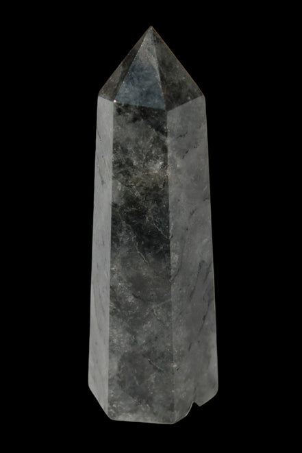 Black hair ghost Quartz wand 39g - Rocks and Things Store