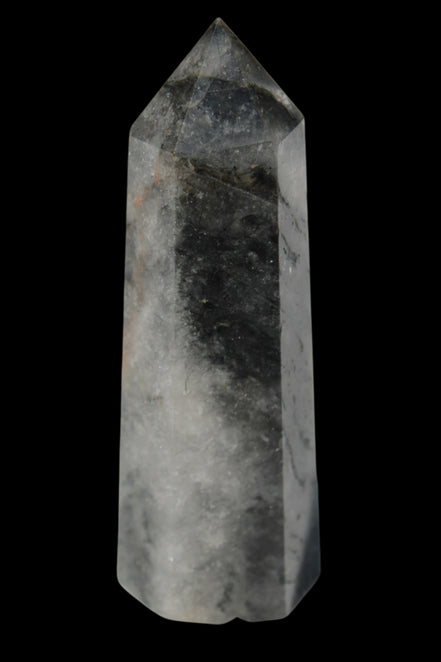 Black hair ghost Quartz wand 39g - Rocks and Things Store