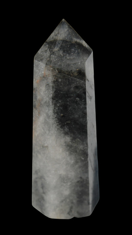 Black hair ghost Quartz wand 39g - Rocks and Things Store