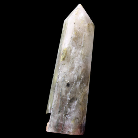 Green Hair Ghost Smoky Quartz wand 37g in sunlight - Rocks and Things Store
