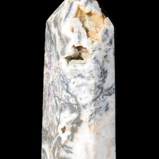 Purple Fantasy Fluorite drusy obelisk 1078g in sunlight - Rocks and Things Store