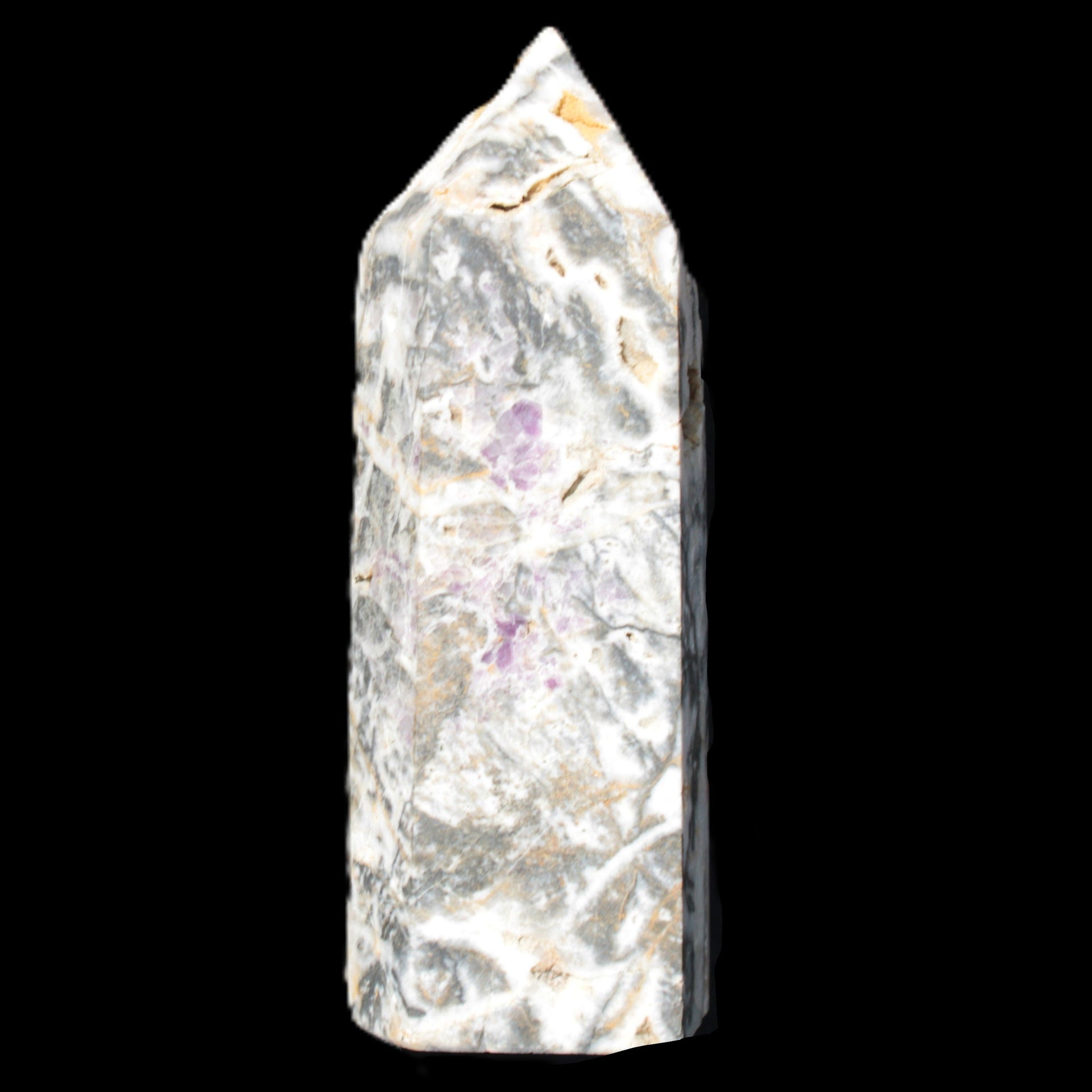 Purple Fantasy Fluorite obelisk druzy 1078g Rocks and Things