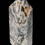 Purple Fantasy Fluorite obelisk drusy 1078g in sunlight - Rocks and Things Store