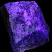 Natural Ruby Zoisite 418g in UV light